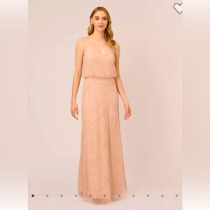 Adrianna Papell maxi sequin dress